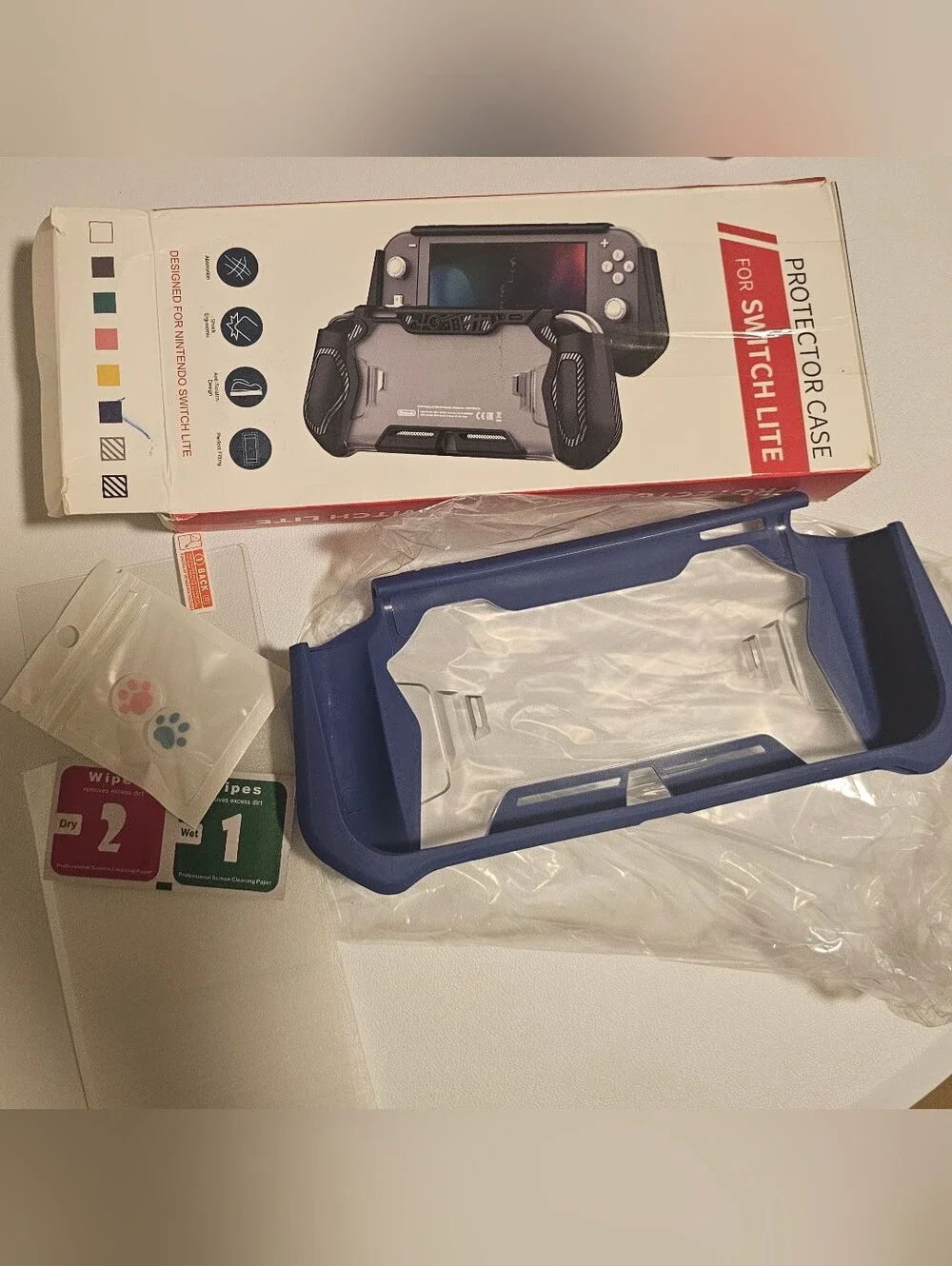 Protective Case for Switch Lite - Blue/Clear
